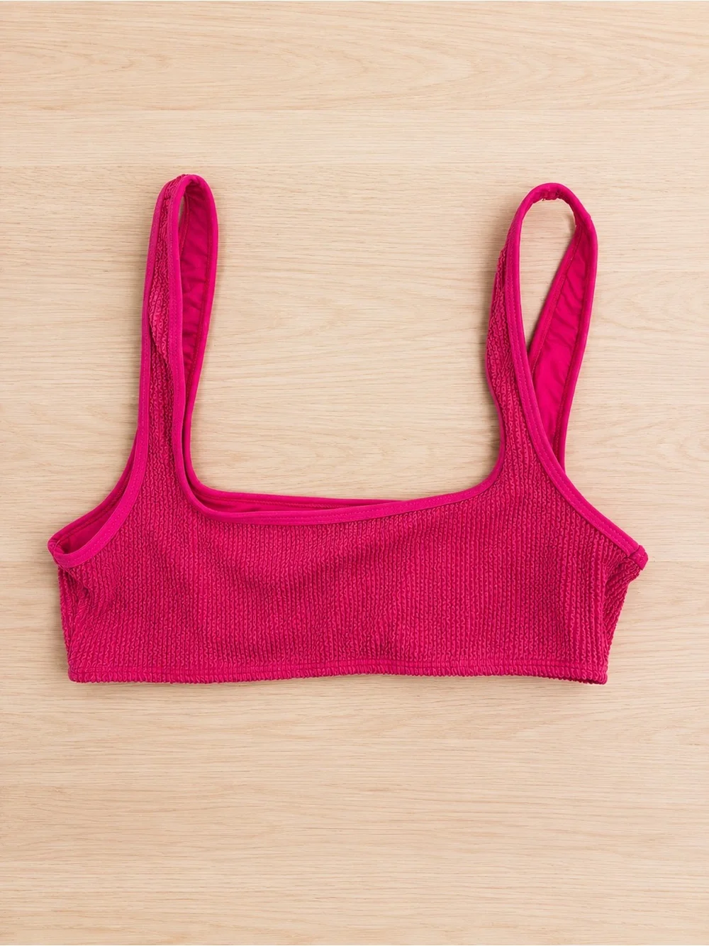 Good American Always Fits Scoop Bikini Top Size L/XL NWT